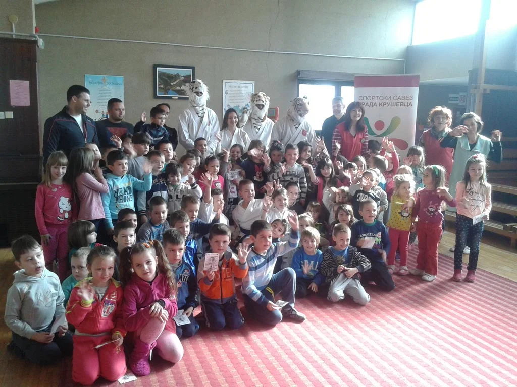 18.02.2015 Sportski savez grada Kruševca održao akciju "Sportić u vrtić" u vrtićima " "Biser" i "Golub mira" u Kruševcu