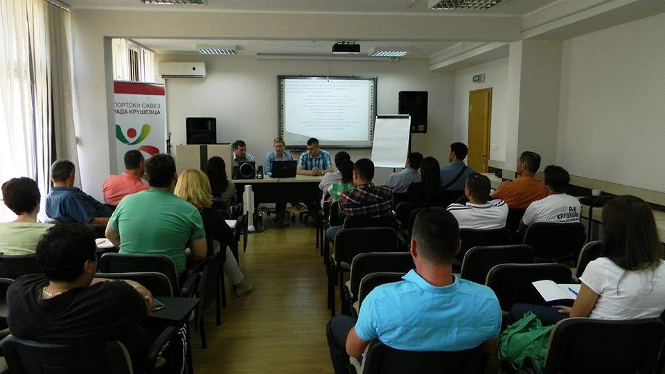19.06.2015 Zavod za sport i medicinu sporta Republike Srbije u Kruševcu održao OBUKu I PREZENTOVANjE ZNAČAJA VOĐENjA MATIČNIH EVIDENCIJA U OBLASTI SPORTA