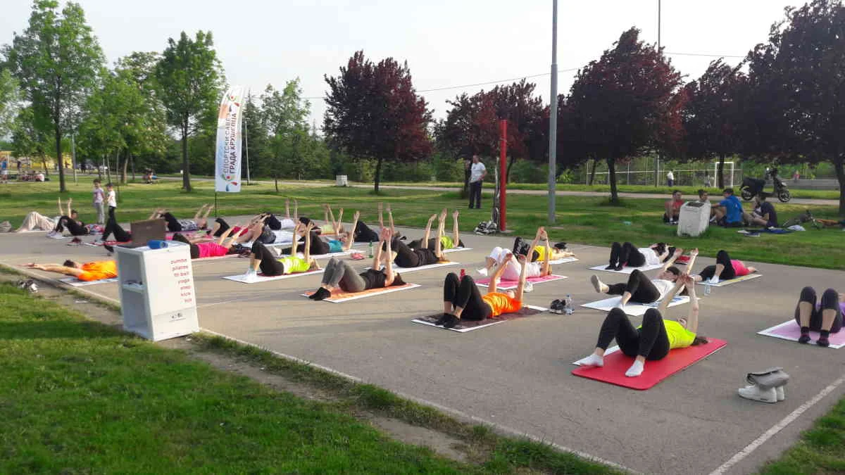 28.04.2018 u parku bagdala organizovana rekreacija za građane kruševca