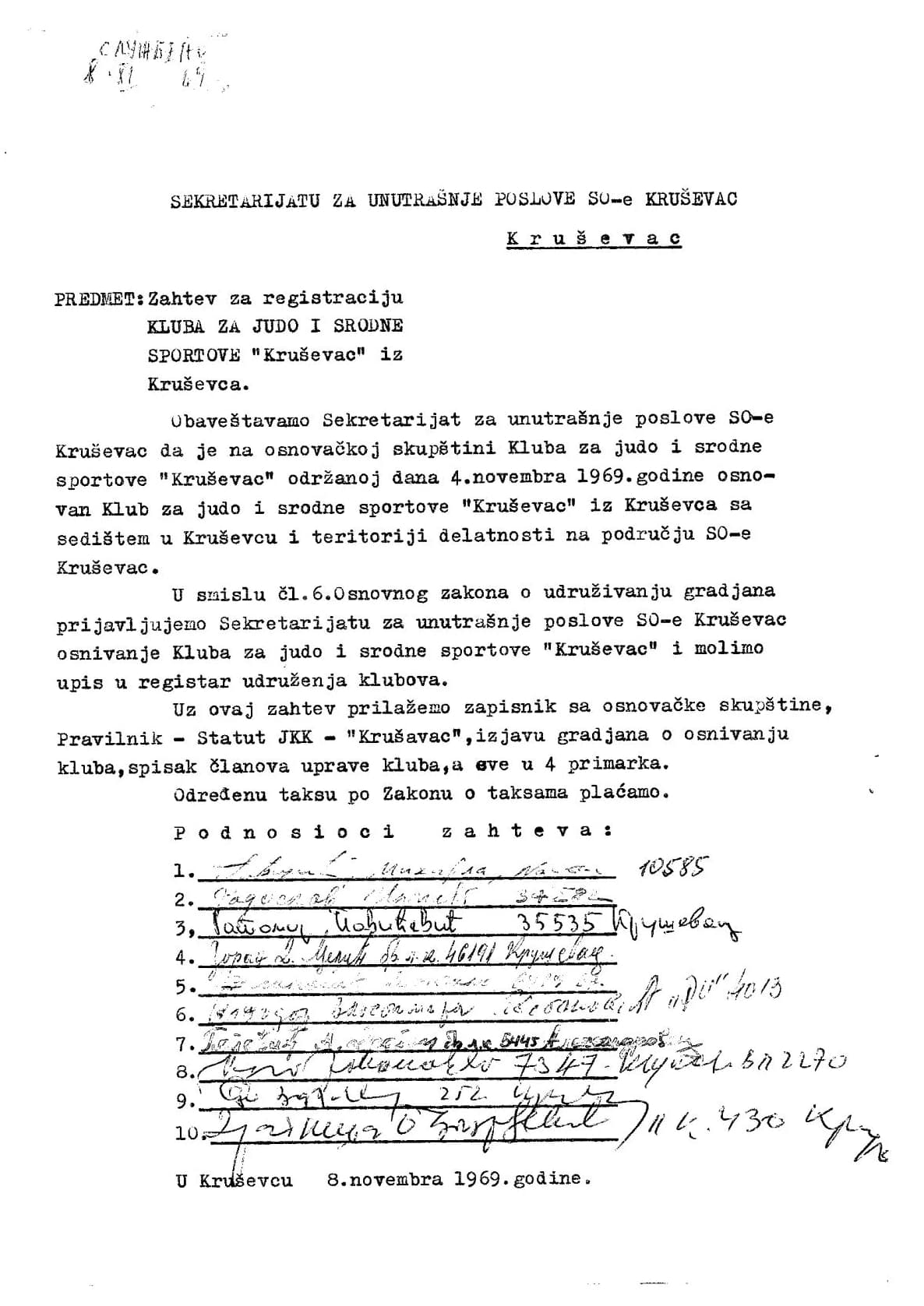 Vreme takmičara — period 1969–1977